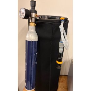 Komplet CO2 S�t til 19L Cornelius med isoleringskappe - 425 gram (150 kr. pant)