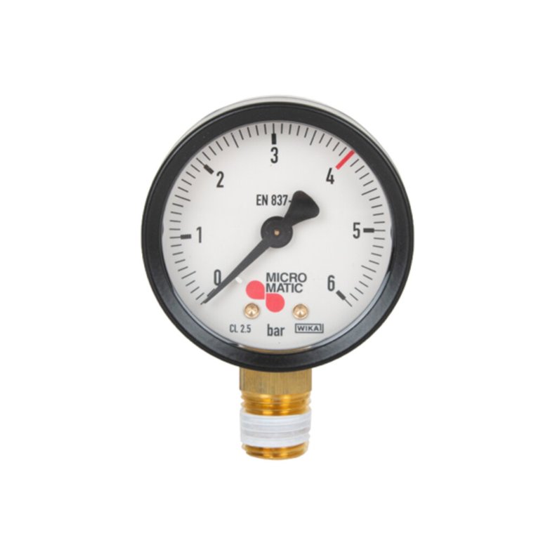 CO2 Manometer 1/4" NPT 0-6/4bar