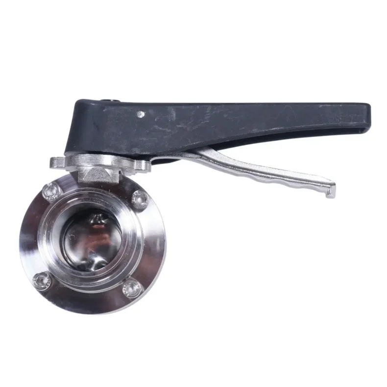 Tri-Clamp Butterfly Valve 1,5" - Easy Grip, Black Handle