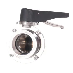 Butterfly-ventil 2" TC - Easy Grip, Black Handle