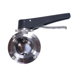 Butterfly-ventil 2" TC - Easy Grip, Black Handle