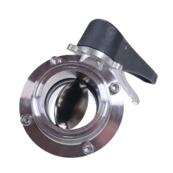 Butterfly-ventil 2" TC - Easy Grip, Black Handle