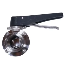 Butterfly-ventil 2" TC - Easy Grip, Black Handle