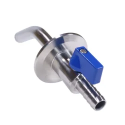 1,5 Tri-Clamp tappehane med bne/lukke arm