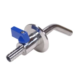 1,5 Tri-Clamp tappehane med bne/lukke arm