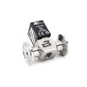  Solenoid valve, TC34mm+M12, NC, DC24V 0-3 bar, 2.0mm orifice