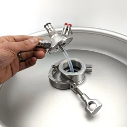 Kegland - Ball Lock Tapping Head to 2" Tri Clover (Commercial Keg Adaptor)