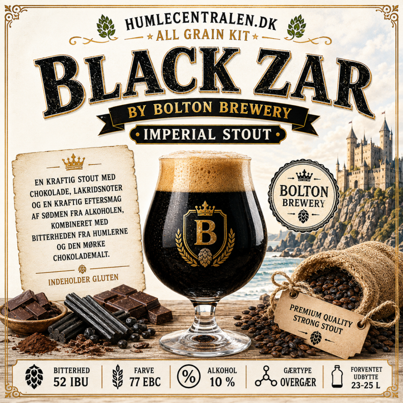 Black Zar By Bolton Brewery - Imperial Stout (23-25 l All-Grain Kit)