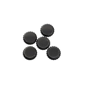 Kapsel Sort 26 mm, 100 stk.