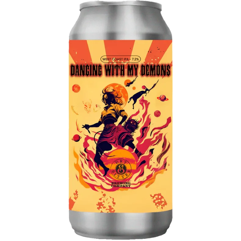 Dancing With My Demons, 7,2% West Coast IPA, 44 cl Dry And Bitter