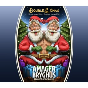 Double Up On Xmas, 9% Imperial Jule IPA, 44 cl. Amager Bryghus - Julel
