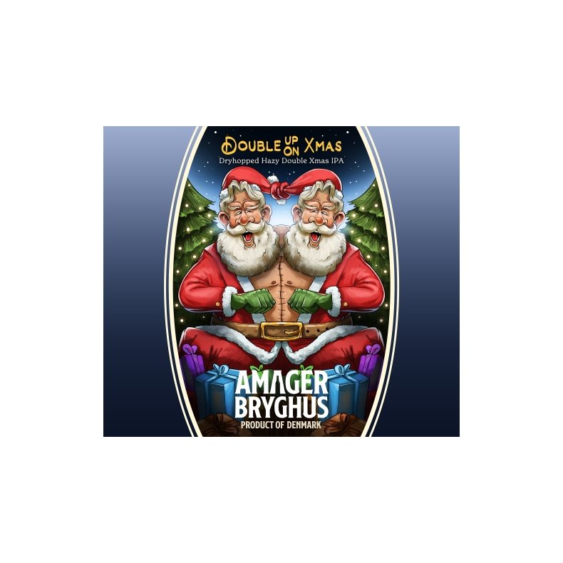 Double Up On Xmas, 9% Imperial Jule IPA, 44 cl. Amager Bryghus - Julel