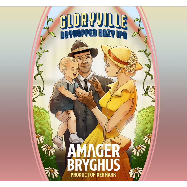 Gloryville dryhopped Hazy IPA, Amager Bryghus 44 cl.