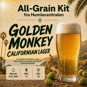 Golden Monkey, Californian Lager (23-25 l All-Grain Kit)