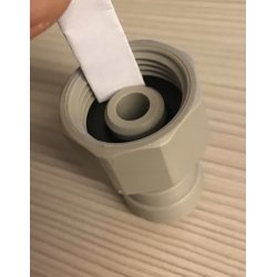 Slangekobling John Guest, gevind 5/8" - 3/8" fadlsslange