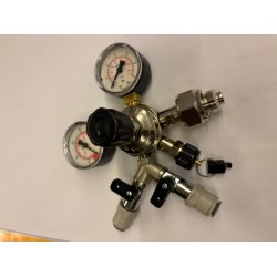 Oxy Turbo - CO2 Regulator, 2 udgange (3/8" / 9,5mm slange)