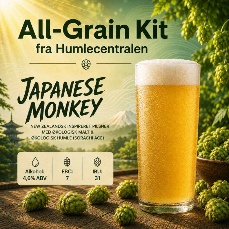 Japanese Monkey, �kologisk NZ Pilsner (23-25 l All-Grain Kit)