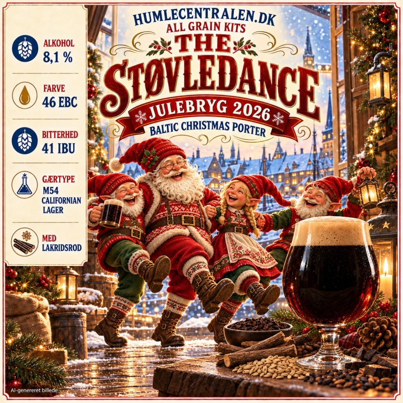 The St�vledance Julebryg 2026 - Baltic Christmas Porter (23-25 l All-Grain Kit)