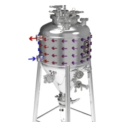 95L BrewBuilt X3 Uni - Jacketed Stainless Steel Conical Unitank Fermenter (25gal)