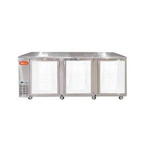 Grand Deluxe 3 Stainless Steel - Three Glass Door Kegerator (Bestillingsvare)