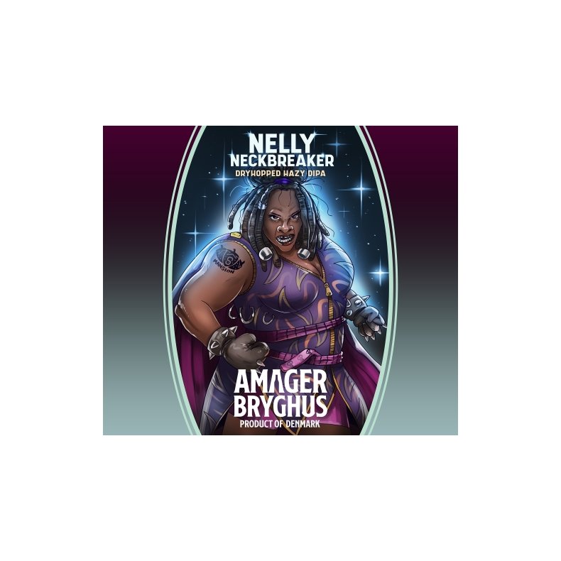 Nelly Neckbreaker, 8,5% DH Hazy IPA, 44cl Amager Bryghus