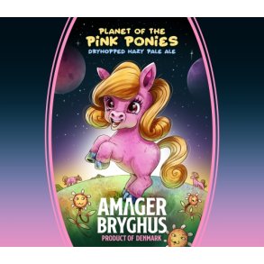 Planet of the Pink Ponies, DH Hazy Pale Ale 5,5%, 44cl Amager Bryghus