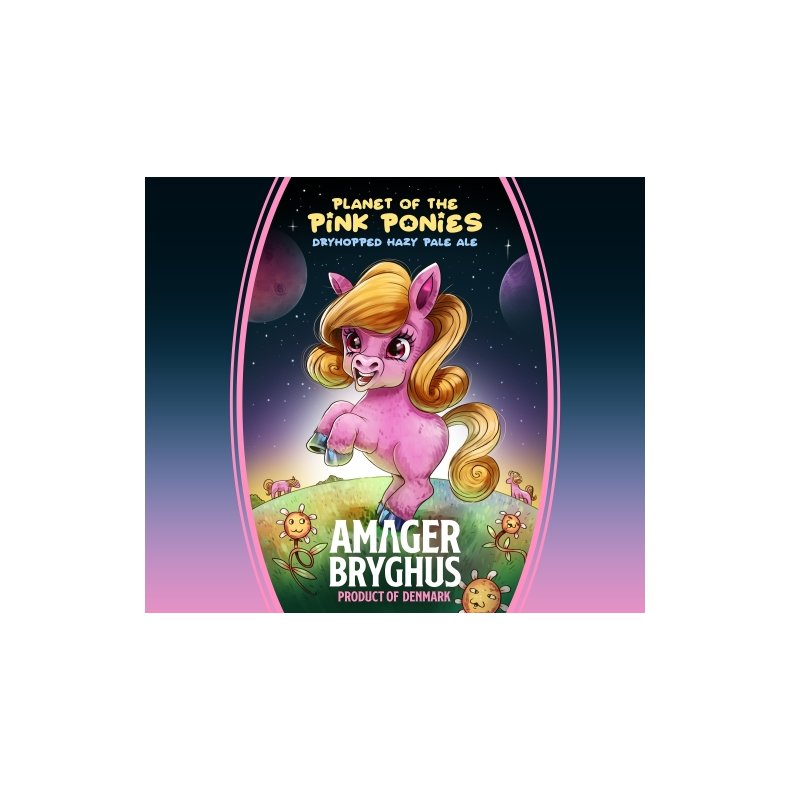 Planet of the Pink Ponies, DH Hazy Pale Ale 5,5%, 44cl Amager Bryghus