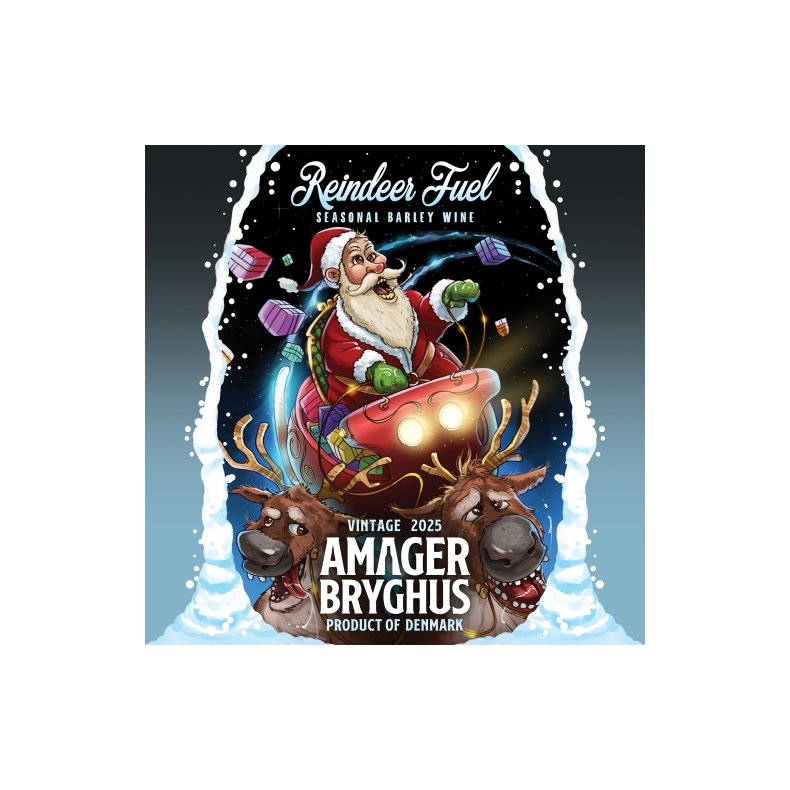 Reindeer Fuel 2025, 10% Seasonal Barley Wine, 44 cl. Amager Bryghus - Julel