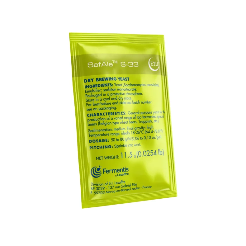 Fermentis - SafAle S-33, 11,5 g. t�rg�r