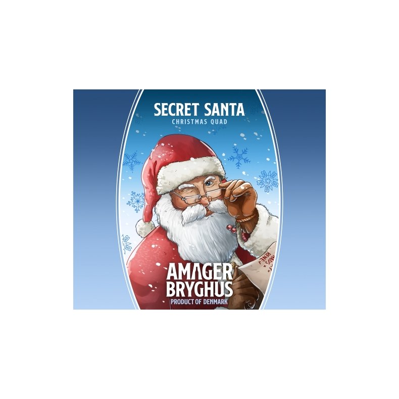 Secret Santa, 10,5% Christmas Quad, 44 cl. Amager Bryghus - Julel