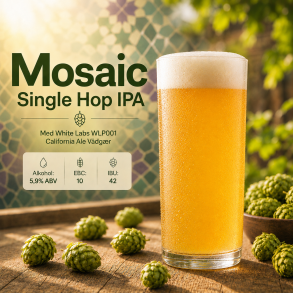 Single Hop IPA - Mosaic (23-25 l All-Grain Kit)