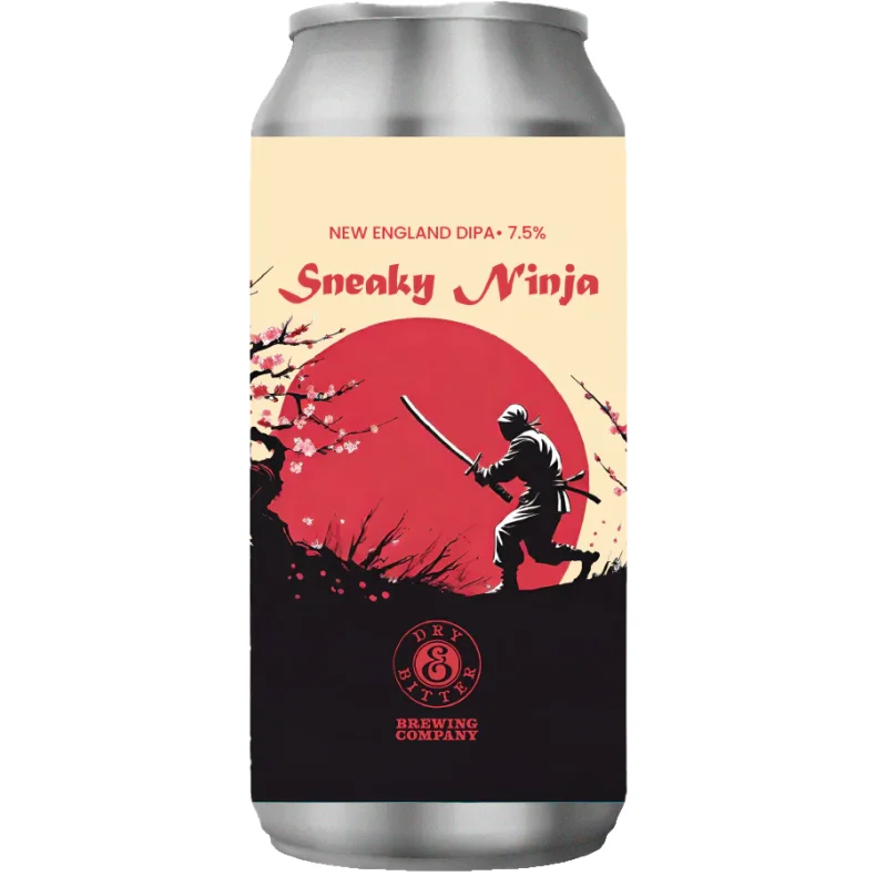 Sneaky Ninja, 7,5% New England IPA (Hazy), 44 cl Dry And Bitter