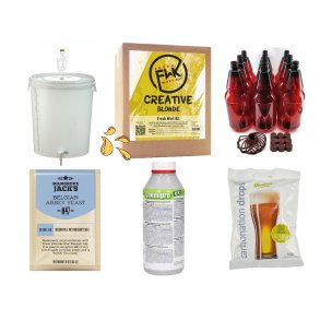 Starts�t Creative inklusiv udstyr til 25 liter �l - Belgian Blonde
