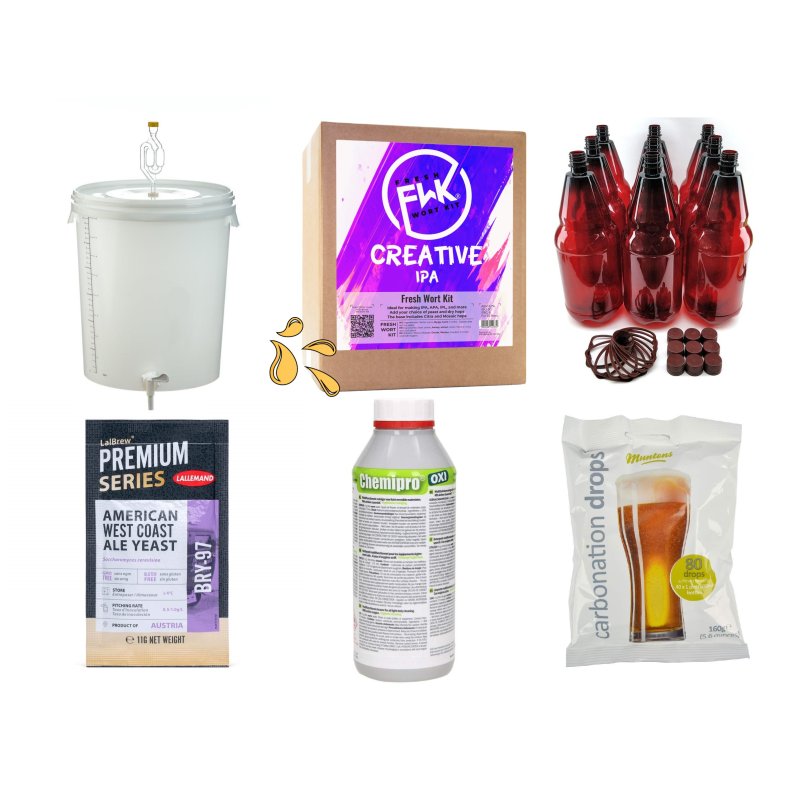 Starts�t inklusiv ingredienser til 25 liter �l - IPA