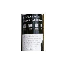 Kulfilter inline, 10'' x 2'' med indv. 1/4'' gevind til Omvendt Osmoseanlg 