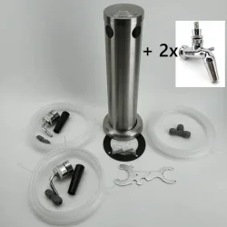 Kegerator - Series X.1 Stainless Steel Kegerator med 2 haner komplet