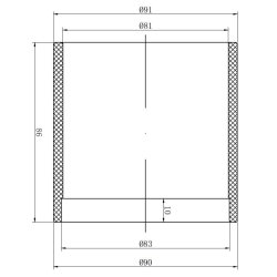 Brewtools - Reserve, glas til spunding ventil 