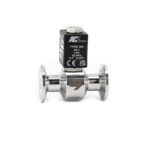 Brewtools -  Solenoid valve, TC34mm, NC, DC24V 0-3 bar, 2.0mm orifice - magnetventil