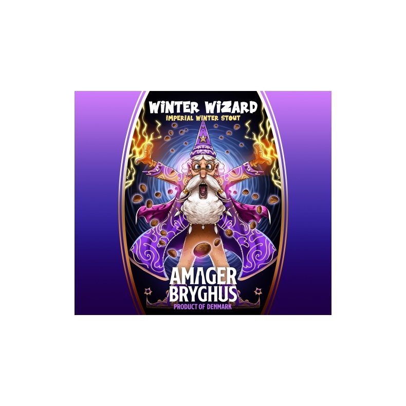 Winter Wizard, 12% Imperial Pastry Stout, 44 cl. Amager Bryghus - Julel