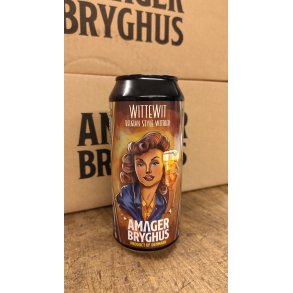 WitteWit, 5% Belgian Style Witbier, 44cl Amager Bryghus