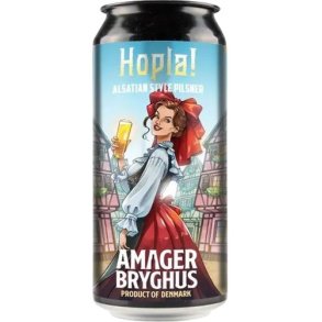 Hopla Pilsner, 44 cl. Amager Bryghus 5% abv