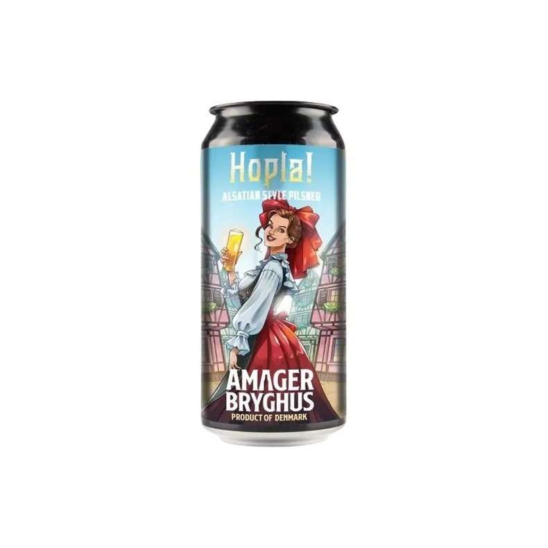 Hopla Pilsner, 44 cl. Amager Bryghus 5% abv