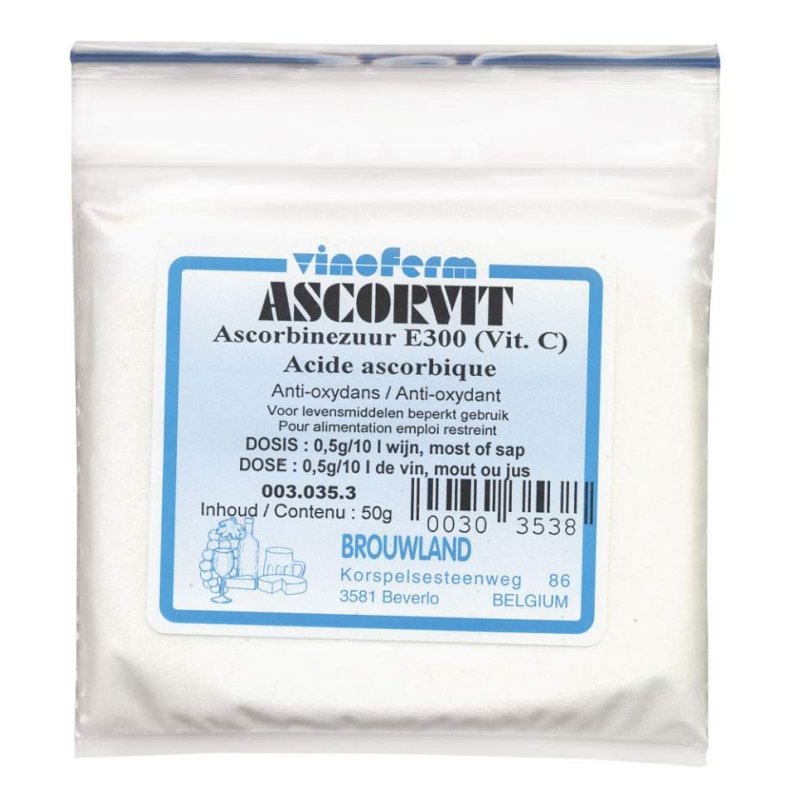 Ascorbinsyre Vinoferm ascorvit 100 g (Bedst fr 22/10-23)