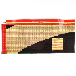 Tvangskarboneringstabel klistermrke 13,5x30 cm