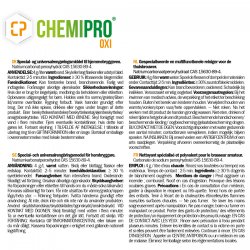 Chemipro Oxi, Reng�ring og desinfektion, 1000 g.