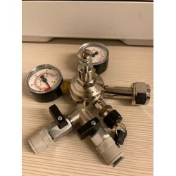 Oxy Turbo - CO2 Regulator, 2 udgange (3/8" / 9,5mm slange)