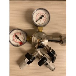 Oxy Turbo - CO2 Regulator, 2 udgange (3/8" / 9,5mm slange)