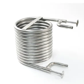 Coolossus Gen2 - Passivated Stainless Steel Counterflow Chiller with 1.5' Tri Clover Wort Lines - 1/2' Water Line ( 9.5m Long)