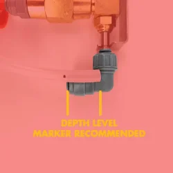 Duotight - Screwlock 1/4" (6,35 mm) til 5/16" (8 mm) pushfit