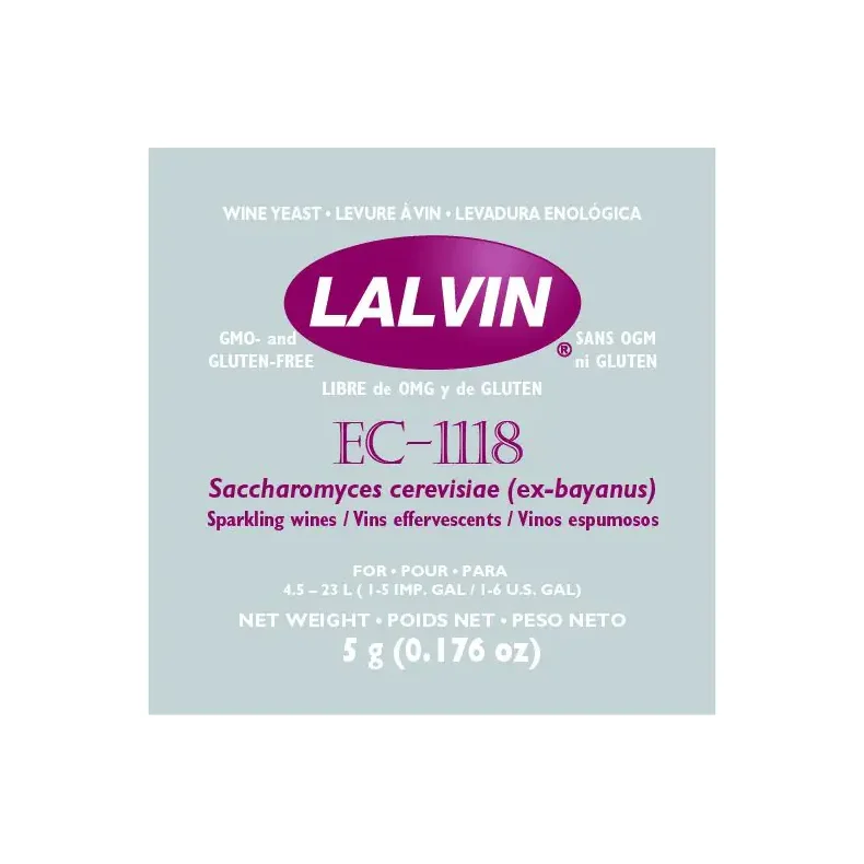Lalvin - EC-1118 Prise de Mousse, 5 g. trgr (Vingr)